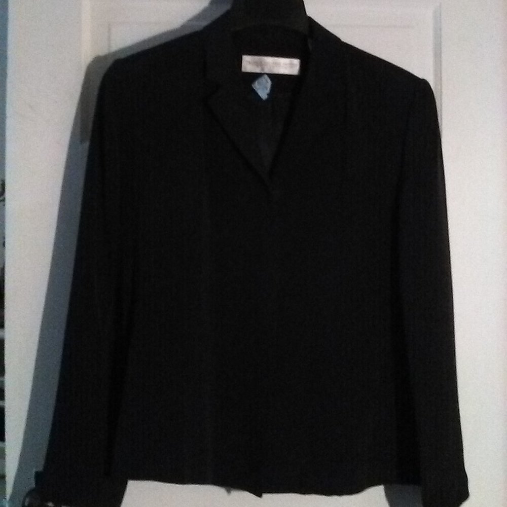 Valerie Stevens Petite Collection Silk Blazer - Picture 2 of 5
